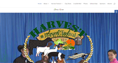 Desktop Screenshot of harvestfestivallivestockshow.com
