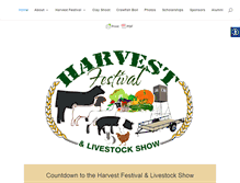Tablet Screenshot of harvestfestivallivestockshow.com